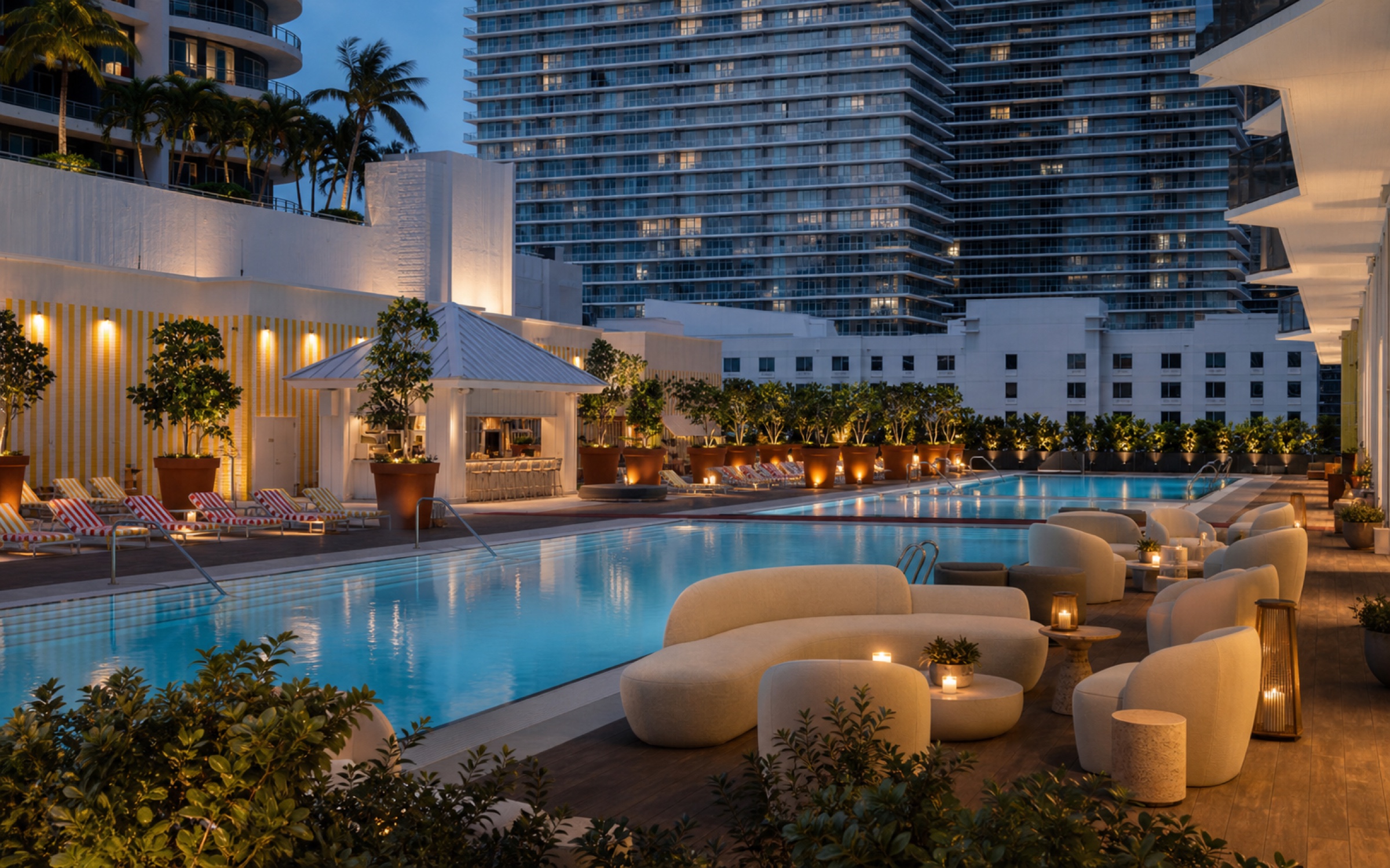 Hotel Dua pool-deck concept view